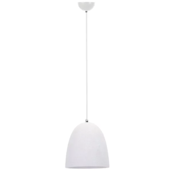 Brightstar PEN934 WHITE Metal Pendant with Ceramic Shade