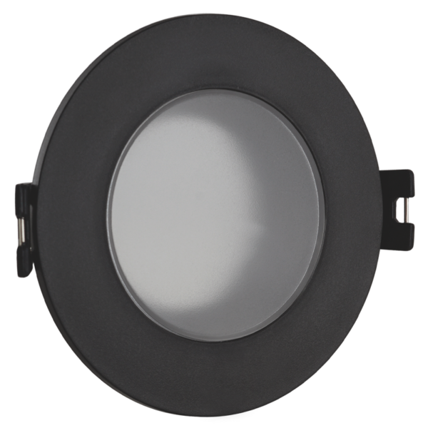 Brightstar DL145 BLACK Polycarbonate Down Light with Clear Cover