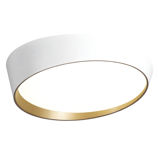 Brightstar CF445 WHITE/COPPER Metal Ceiling Fitting with Acrylic Diffuser